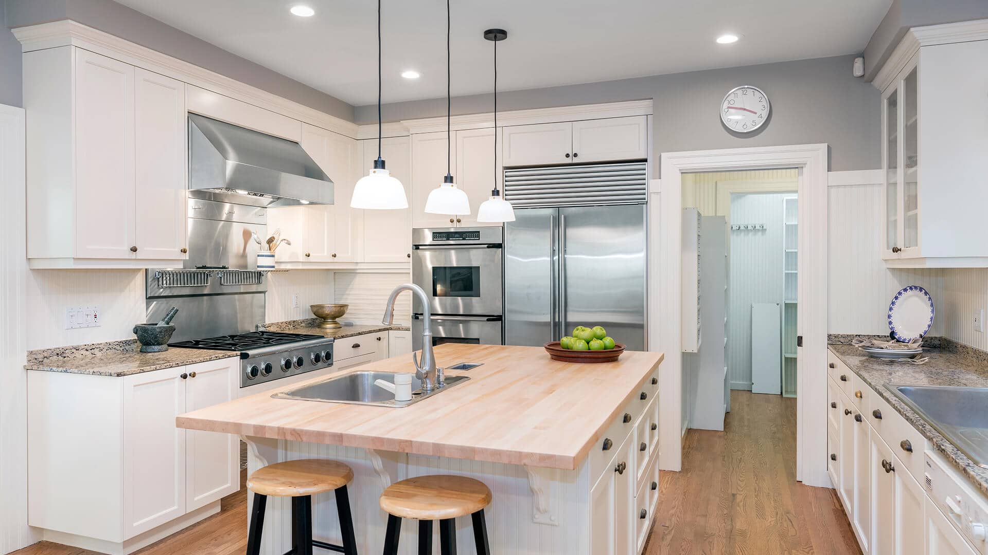 Kitchen remodel with new cabinets and countertops