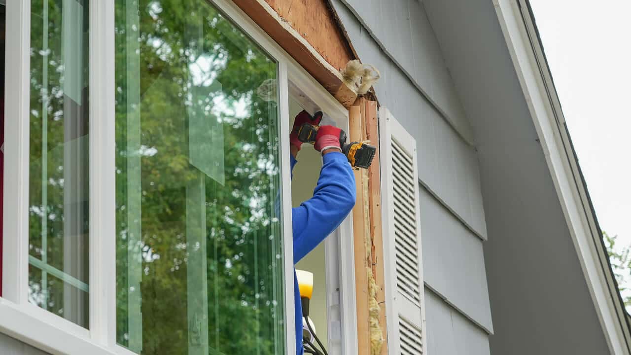 Full window replacement on a residential home